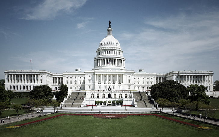Capitol, White house,  america, Government, HD wallpaper